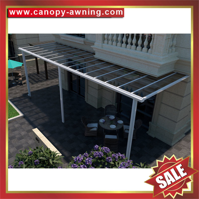 China outdoor house backyard patio terrace balcony porch aluminum polycarbonate awning shelter canopy for sales supplier