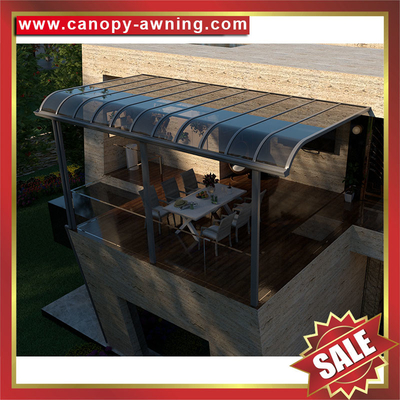 China high quality outdoor backyard patio terrace balcony polycarbonate awning canopy shelter for sale supplier