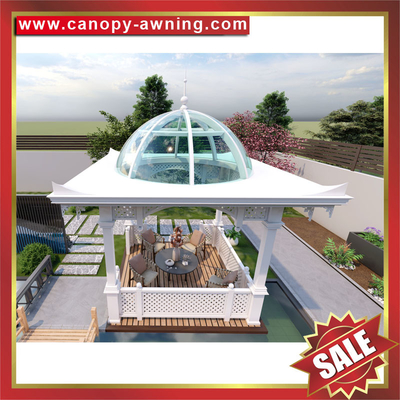 China hot sale outdoor garden alu aluminum aluminium gazebo pavilion canopy awning shelter kiosk cover China supplier